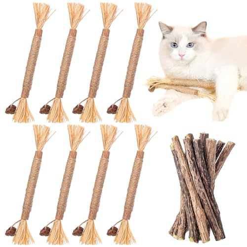 UZSUZZ 23 Stück katzenminze Sticks Catnip Katzen zahnpflege katzenminze Spielzeug，8 katzenminze Spielzeug 15 matatabi Sticks für Katzen Zahnpflege Natürlich Sicher. von UZSUZZ