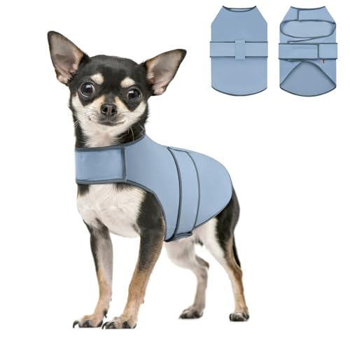 Uadonile Hunde-Angstjacke, Linderungsweste für große und große Hunde, Grau, Größe XS, Grau, Größe XS (Grau, Größe S) von Uadonile