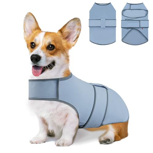 Uadonile Hunde-Angstjacke, Linderungsweste für große und große Hunde, Grau, Größe XS, Grau, Größe XS (Grau, L) von Uadonile