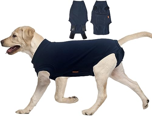 Uadonile Hunde-Genesungsanzug, Chirurgischer Genesungsanzug, Hundechirurgie-Genesungsanzug, Neutraler Männchen, Spay Recovery Suit Hund Weiblich, Anti Lecken Hund Genesung Onesie, Marineblau, XXL von Uadonile