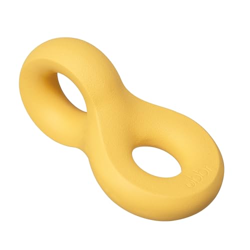 Ubbi Chomp Toy for Medium to Large Dog Breeds, Durable Natural Rubber, Yellow von Ubbi