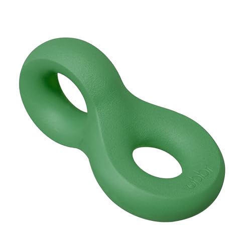 Ubbi Chomp Toy for Medium to Large Dog Breeds, Durable Natural Rubber, Green von Ubbi