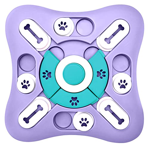 Udorich Hundespielzeug, Hundespielzeug, Bereicherungsspielzeug, Puzzle-Futterspielzeug für IQ-Training und geistige Bereicherung, Hunde-Puzzle-Spielzeug für große Hunde – Purpur Violett von Udorich