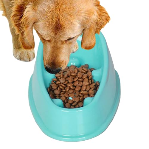 Uhngw Anti-Erstickungs-Hundefutternapf, Slow Feeder Puzzle-Napf | Tilt Anti-Choking Dog Puzzle Slow Feeding Bowl | Haustierfütterungsgerät mit schrägem Design für Katzen, Kaninchen, Hamster, Hunde von Uhngw