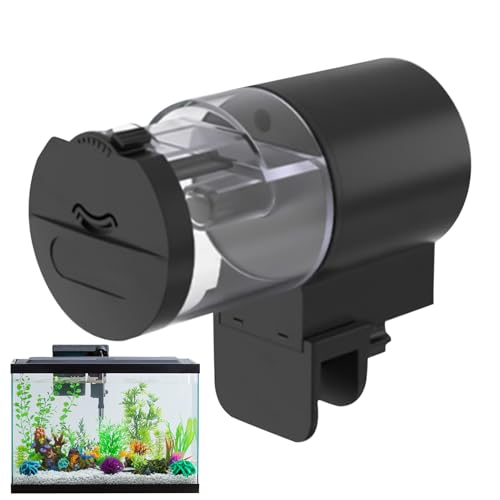 Uhngw Automatischer Fischfütterer Für Aquarium - 100ml Automatischer Futterautomat Für Aquarien - Zeitgesteuerte Portionskontrolle Batteriebetrieben für Guppys Kampffische Uhngw Automatischer Fischfütterer Für Aquarium - 100ml Automatischer Futterautomat Für Aquarien - Zeitgesteuerte Portionskontrolle Batteriebetrieben für Guppys Kampffische von Uhngw