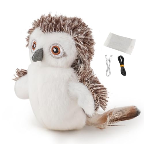 Uhngw Cat Toy Bird, zwitschern Vogel Katzenspielzeug,USB -Ladung Catnip Kitten Toys Interactive Pet Games - Stofftiere elektrische Simulationsvogel für Innen im Freien im Freien von Uhngw