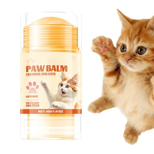 Uhngw Hundebalsam für Pfoten und Nase - Katzenpfotenbalsam Paw Pad Balsam - Paw Pad Feuchtigkeitscreme Hund Pfotenschutz, Nasencreme Lecksicher Hund Fußbalsam, Dog Pad Balsam, Pfotensauger für Hunde & von Uhngw