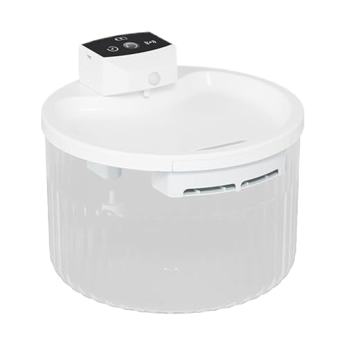 Uhngw Katze Automatischer Wasserspender | Welpe Wasser Trinkbrunnen - Automatischer Haustier Wasserbrunnen für Katzen Hunde, 2L Haustier Wasserspender zum Trinken mit Leise Pumpe von Uhngw