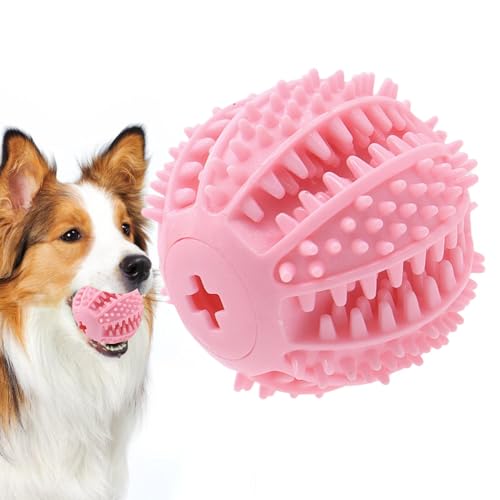 Uhngw Leckerli-Spender-Ball für Hunde, lustiger Kauball für Hunde, tragbar, Leckerli-Spender, Spielzeug für kleine, mittelgroße und große Rassen von Uhngw