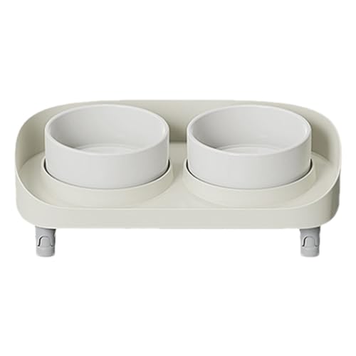 Uhngw Pet Water and Food Bowl Set | Dog Bowls Set - Ergonomic Stress- Pet Feeder Bowl Raised Cat Bowls with Non Slip Stand for Dogs and Cats von Uhngw