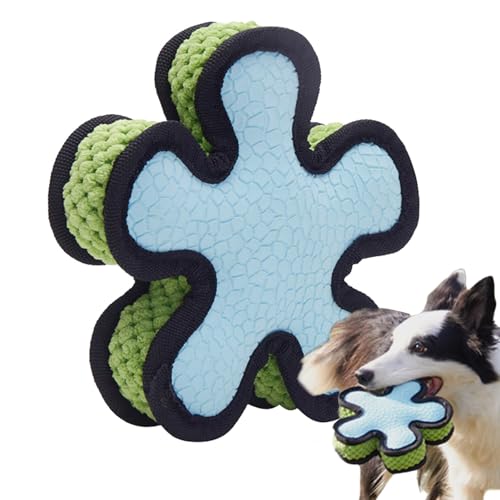 Uhngw Quietschspielzeug für Hunde, Quietscher für Hundespielzeug | Kaubares Latex-Zahnspielzeug aus Cord mit Quietschspielzeug,Hundespielzeug mit fünfzackigem Stern-Design, dekorative multifunktionale von Uhngw