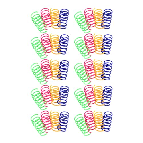 Uitndvyte 40pcs Spring Toy For Cats Self Spring Toy Playful Spring Coil Cat Hunting Toy Interactive Cat Active Toy Pet Supplies For Dog Pet Supplies For Cats Pet Supplies For Toy von Uitndvyte