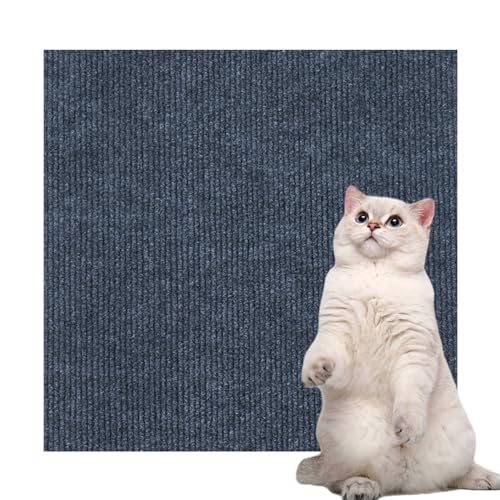 Uixxducc DIY Selbstklebend Kratzmatte Katze Kratzpads für Katzen Kratzmatte Katze Sofa Katzen Wand,Kratzteppich Kratzschutz Sofa (Dunkelgrau,30 * 100cm) von Uixxducc