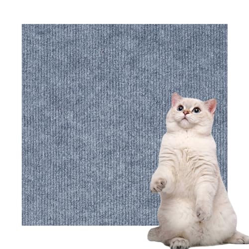 Uixxducc DIY Selbstklebend Kratzmatte Katze Kratzpads für Katzen Kratzmatte Katze Sofa Katzen Wand,Kratzteppich Kratzschutz Sofa (Hellgrau,30 * 100cm) von Uixxducc