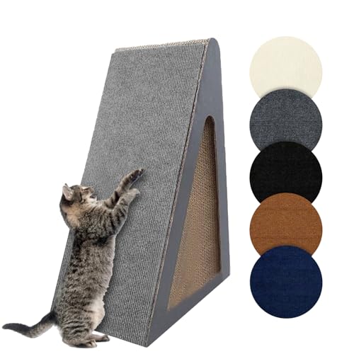 Uixxducc Kratzmatte Katze, Kratzmatte Selbstkleben, Kratzpads für Katzen, Katzenkratzmatte DIY Trimmbarer Teppich Kratzteppich AntiKratz Tape für Möbel Sofa Wand Tür Schutz (40x100cm,Grau) von Uixxducc