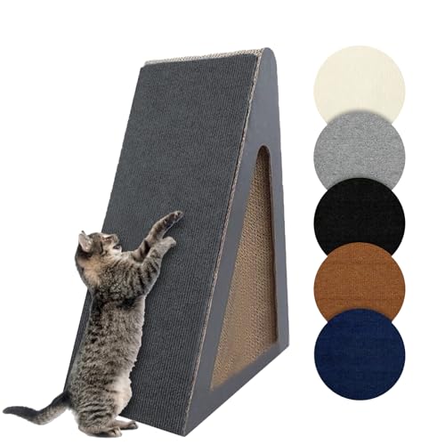 Uixxducc Kratzmatte Katze, Kratzmatte Selbstkleben, Kratzpads für Katzen, Katzenkratzmatte DIY Trimmbarer Teppich Kratzteppich AntiKratz Tape für Möbel Sofa Wand Tür Schutz (60x100cm,Dunkelgrau) von Uixxducc