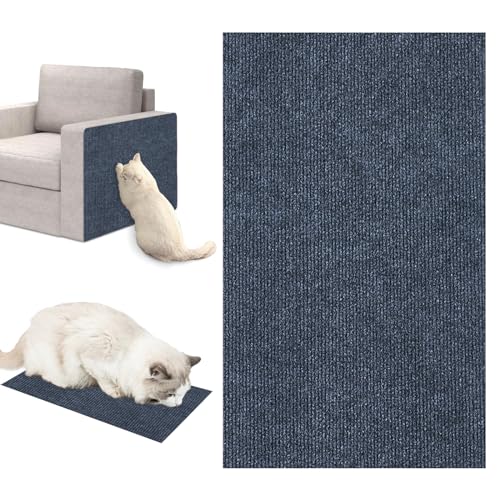 Uixxducc Kratzmatte Selbstkleben,Kratzpads für Katzen, Kratzteppich Katze Kratzbretter Sofa, Katzen Wand, DIY Climbing Cat Scratcher für Schützt Teppiche Sofa Möbelschutz (Dunkelgrau,30x100cm) von Uixxducc