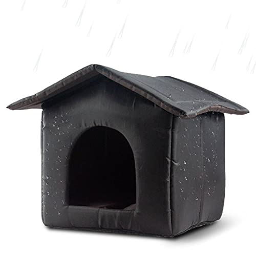 House Small Dog House Foldable Pet Bed Tent Nest Puppy Cave Sofa Indoor Enclosed Waterproof Nest Beds For Indoor Cats von Ukbzxcmws