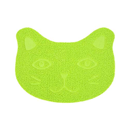 Ulalaza Katzenstreu Matte Haustier Teppiche PVC Wasserdichtes Pad Kleine Hunde und Kaninchen Wasserschale Tischset Fütterungspad Kissen Badezimmer Bodenteppich (30 x 40 cm) von Ulalaza