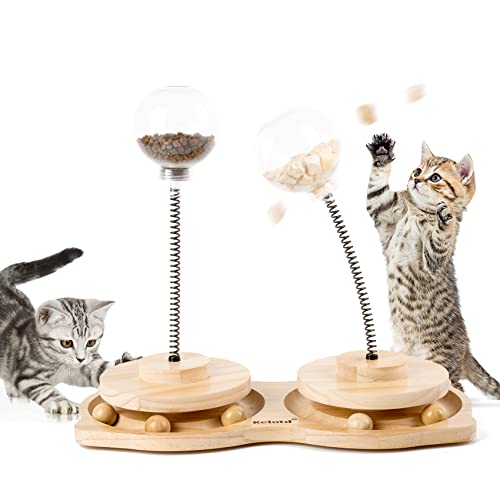 Ulong Katzenspielzeug, Interaktives Katzenfutterstation Spielzeug, Haustier Übungsspielzeug, Katzenspielzeug für Indoor Katzen/Kätzchen als Katzengeschenke, patentiertes Produkt (groß) von Ulong