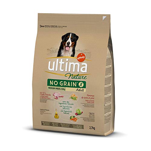 Ultima Nature No Grain Medium-Maxi Hundefutter Trocken mit Truthahn - 2,7 kg, 1 x 2700 g von Ultima Nature