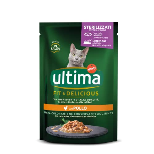 Ultima Fit & Delicious Nassfutter für Katzen mit Huhn, 85 g von Ultima