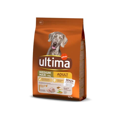 Ultima Hundefutter Medium Maxi Adult mit Huhn, 2200 g von Ultima