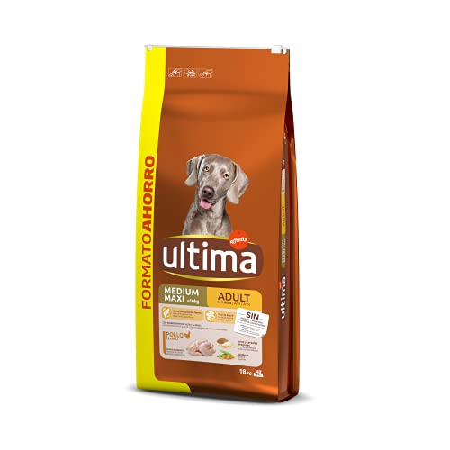 Ultima Hundefutter Medium-Maxi Adult mit Huhn - 18 kg von Ultima