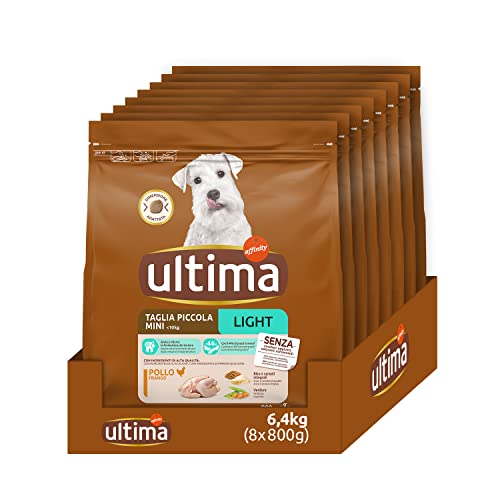 Ultima Kleine Größe Light In Fat Huhn - Trockenfutter für Hunde - Packung mit 8 x 800 g - insgesamt 6,4 kg von Ultima