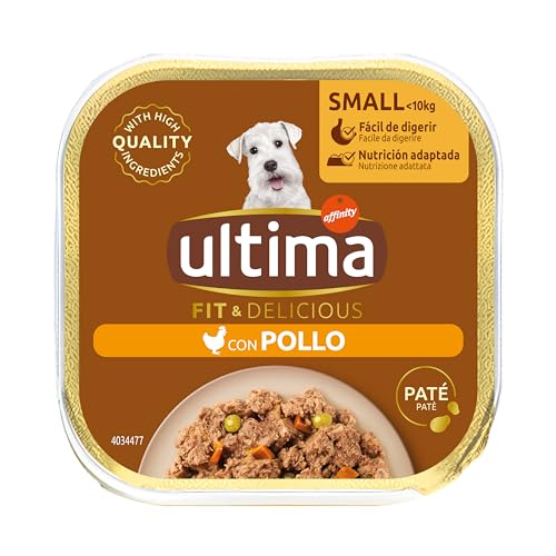 Ultima Nassfutter für kleine und Erwachsene Hunde, mit Huhn, 150 g von Ultima