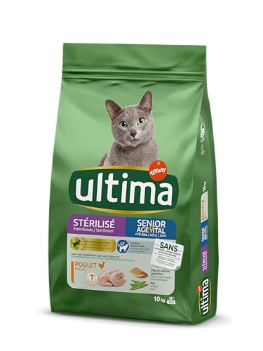 Ultima Senior Katzenfutter für sterilisierte Katzen, mit Huhn, 10 kg von Ultima