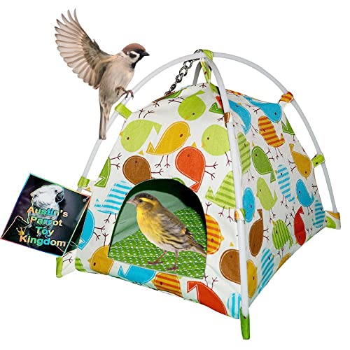 Umerk Vogelkäfige Papagei-Vögel atmungsaktives Hängemattenzelt for Vögel Haustiere Vogelnester warm und bequem hängen Höhlenkäfig Hütte Zelt Bett Bunkspielzeug (Color : A) von Umerk