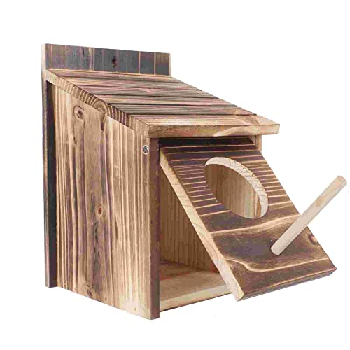 Umerk Vogelkäfige Vogel Fütterung Haus Holz Vogelzufuhrkäfige Outdoor Bird Feeder Birdcage von Umerk