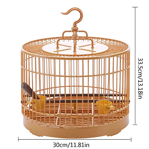 Umerk Vogelkäfige Vogel Fütterungskäfig Atmungsaktive Vogel Träger Papagei Retro Runde Reisekäfig for kleine Vögel Birdcage Vögel Nest Hamster Zucht von Umerk