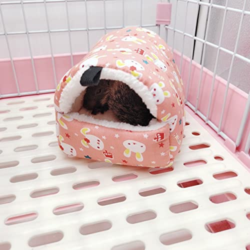 Umerk Vogelkäfige Winter Warmer Vogelkäfig Papagei Baumwolle Nest Papagei Nest Budgie for Hängematten Käfig Hütte Zelt Bett Hängen Höhle Pet Produkte(Pink,S 8x8cm) von Umerk