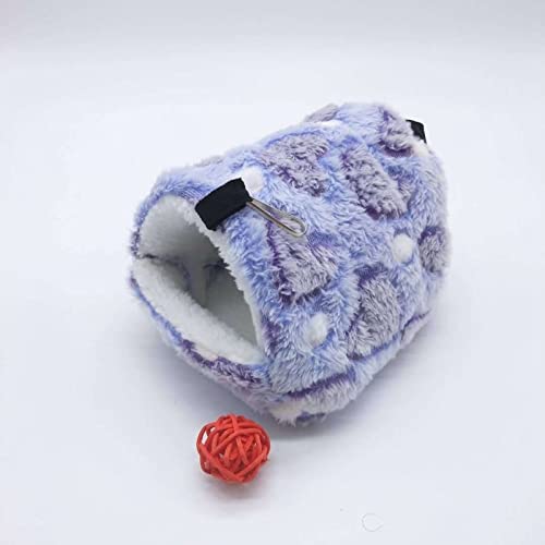 Umerk Vogelkäfige Winter Warmer Vogelkäfig Papagei Baumwolle Nest Papagei Nest Budgie for Hängematten Käfig Hütte Zelt Bett Hängen Höhle Pet Produkte(Purple,L 17x15cm) von Umerk