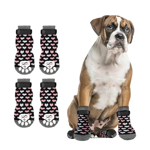 Hundesocken – Hundeschuhe, Hundesocken mit Pfoten stoppen Lecken, Hundepfotenschutz, Hundestrümpfe, Hundestiefel, Hundesocken mit Griffen, Hundeschuhe für verletzte Pfoten, rutschfeste Hundesocken für von Umimiss