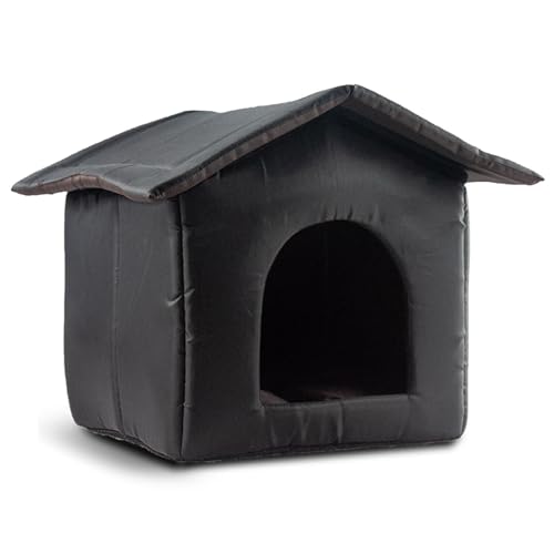 Umiocns Katzenhäuser für Outdoor-Katzen, Outdoor-Katzenhaus wasserdicht, regendicht, warmes Katzenhaus für drinnen und draußen, Katzen, kleine Hunde, kleine Tiere mit abnehmbarer weicher Matte von Umiocns