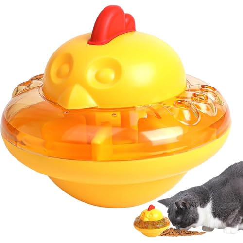 Umiocns Leckerli-Puzzle-Spielzeug für Katzen, Kätzchen-Snacks, Versuchungsspielzeug in Kükenform, interaktives Spielzeug, Katzenfutterspender, Katzenspielzeug für gelangweilte Indoor-Katzen von Umiocns