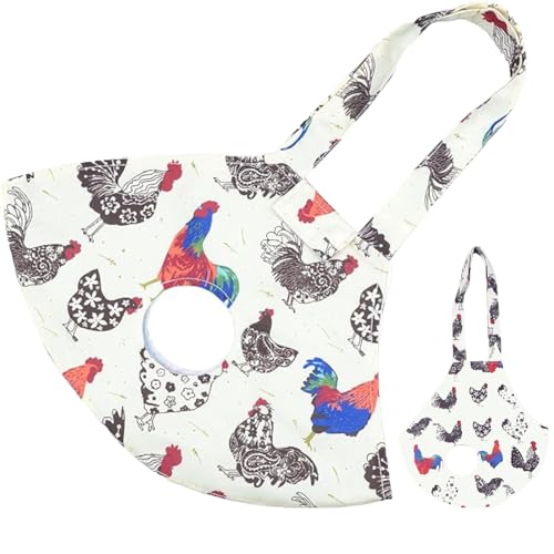 Umisun Hühnerhalter, Tasche für Hühner, Medizintasche, Huhn-Tragetasche mit Griff, für Hühner, Hahn, Geflügel, Huhn, Transport, Weiß, gemischte Farben (1 Packung) von Umisun