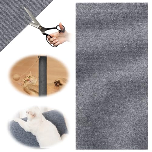 Umllpet Selbstklebend Kratzbretter Katze, 200cmx40cm Kratzteppich, Kratzmatte Katze Wand, Kratzbretter Katze Wand, Teppich Katzen, Kratzbrett, Katzen Kratzwand, Katzenkratzbretter von Umllpet