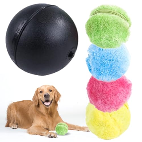 Umllpet Selbstrollender Ball für Hund Katzen, Elektrische Automatischer Rolling Intelligent Hundespielzeug Ball Groß, Aktives Rollender Ball Interaktives Haustier Elektrischer Spielzeugball für Hunde von Umllpet