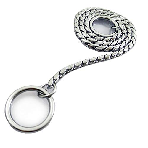 Umysky Dog P-Schlangenkette, verchromtes Metall, vollständig garantiert gegen Rost, Anlaufen oder Bruch, empfohlen für professionelles Training (Silber, 5 mm x 75 cm) von Umysky