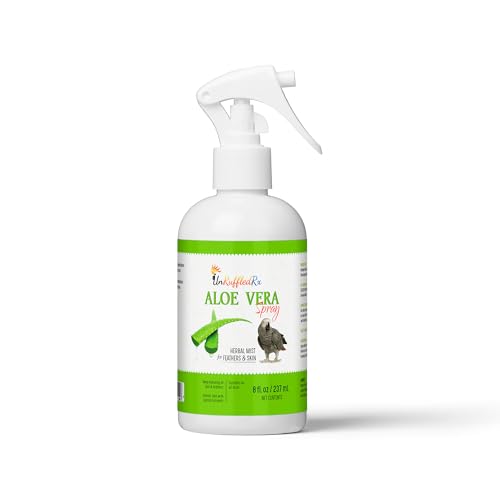 UnRuffledRx Aloe Vera Vogeltränken-Spray für die tägliche Pflege und Hautgesundheit, 200 ml – beruhigt, weich und schützt Ihren Vogel von UnRuffledRx