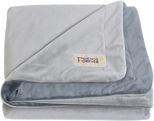 Friends Forever Strapazierfähige Hundedecke für Couch-Schutz, zweifarbig, wendbar, Tierhaar-Decke für Hunde, Katzen, Bett, Hundehütte, Autositz – weicher Samt, warmes Fleece (Medium 45 x 35) von Friends Forever