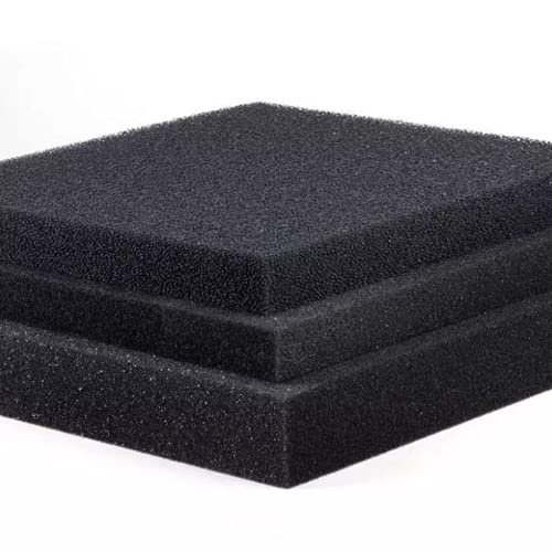 Générique 50 cm x 12 cm x 2 cm Schwarz Filterschaum Aquarium Fischtank Biochemischer Schwamm Pad Skimmer Lange Verwendung Schwamm Futterbehälter von Unbekannt