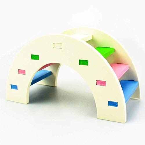 Générique Bunte Hamster Brücke aus Holz Schaukelspielzeug Kleintiere Tiere Guinea Schwein Eichhörnchen Lustig Leiter Spielzeug Sehr praktisch und beliebt von Unbekannt