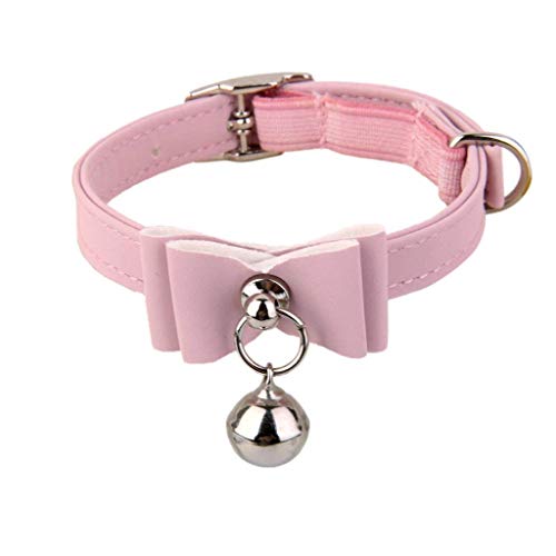 Générique Halsband für Haustiere, sicheres Halsband, verstellbare Beschriftung, Bowknot Halsband für Haustiere, für Welpen, Kätzchen, Rosa, neu veröffentlicht und beliebt von Unbekannt