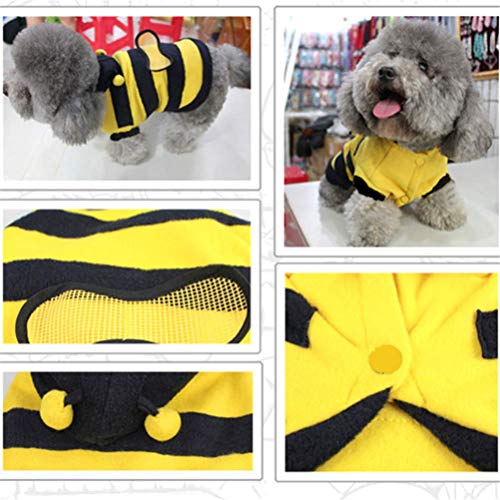 Générique Kleidung für Hunde und Katzen, niedlich, Bumble Bee Dress Up Kostüm, Kleidung, Mantel, Kleidung, Versorgung für Haustiere, sehr praktisch und beliebt von Unbekannt