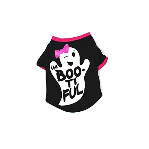 Générique Kostüm für kleine Hunde, Welpen, süß, Halloween, Haustier-T-Shirt, Kleidung, S, Schwarz von Unbekannt